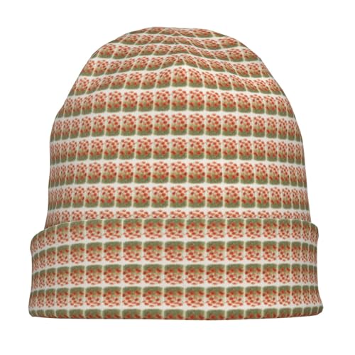 sackhg Poppy Flowers Print Winter Beanie Hat Men Women Soft Lightweight Thermal Cap for Outdoor Skiing Wear Black