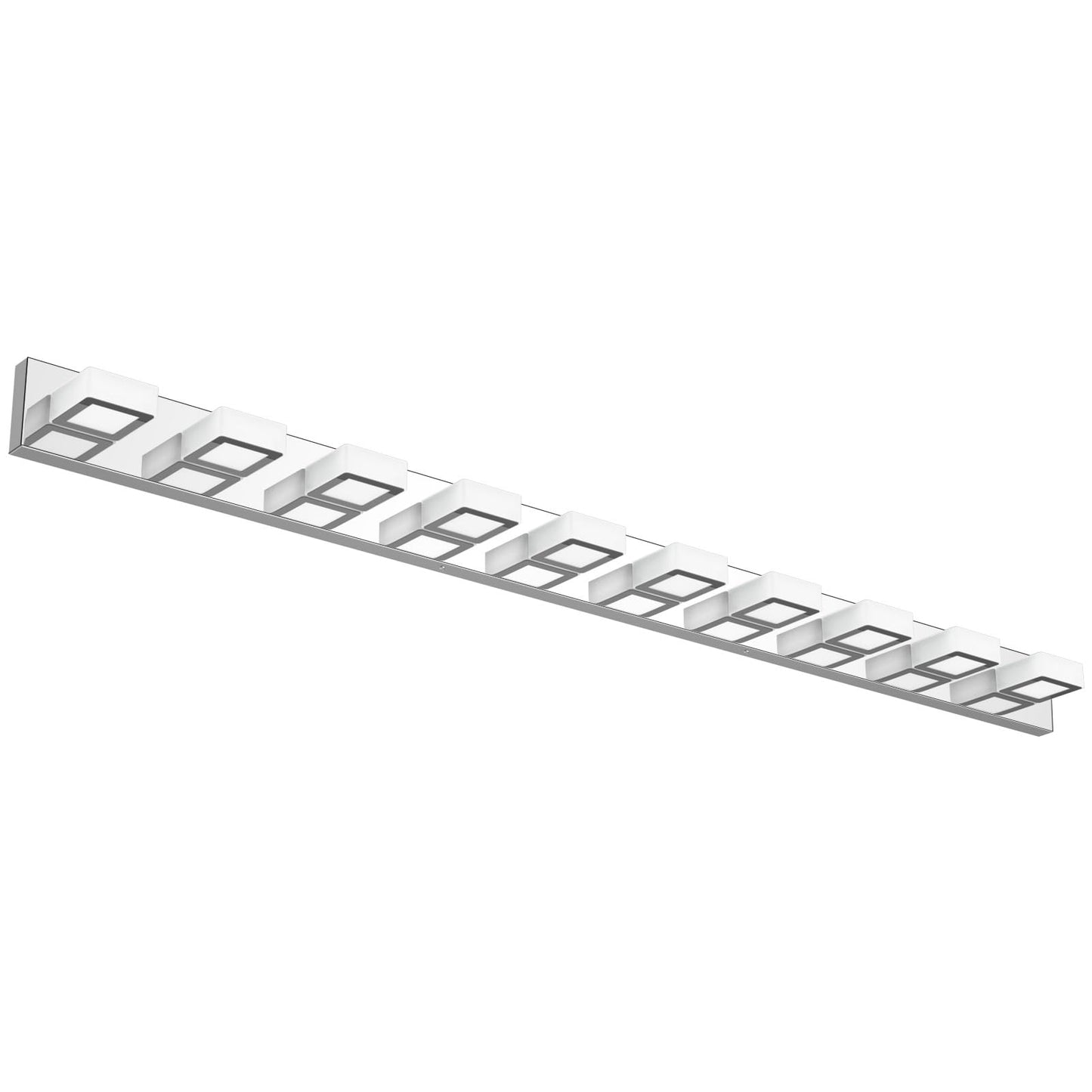 Ralbay Chrome Bathroom Vanity Light, 66 inch, Stainless Steel, Acrylic, LED, Model 8590, White Light