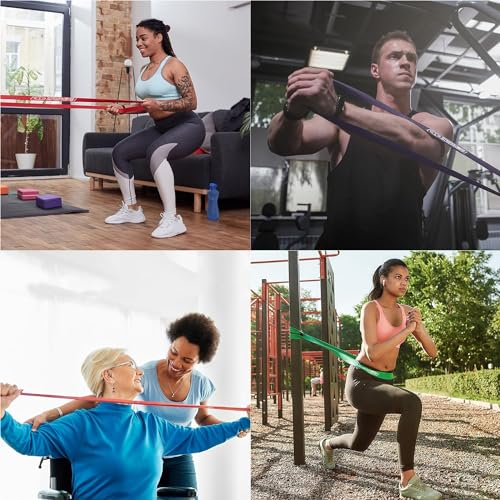 POWER GUIDANCE Resistance Bands, Set of 5 Pull Up Bands, Pull Up Assistance Bands, Exercise Bands, Resistance Bands Set fo...