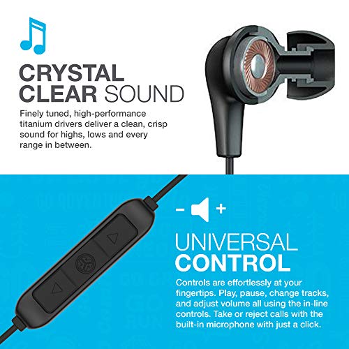 JLab JBuds Pro Bluetooth Wireless Signature Earbuds, Teal, Titanium 10mm Drivers, 10-Hour Battery Life, Music Controls, No...