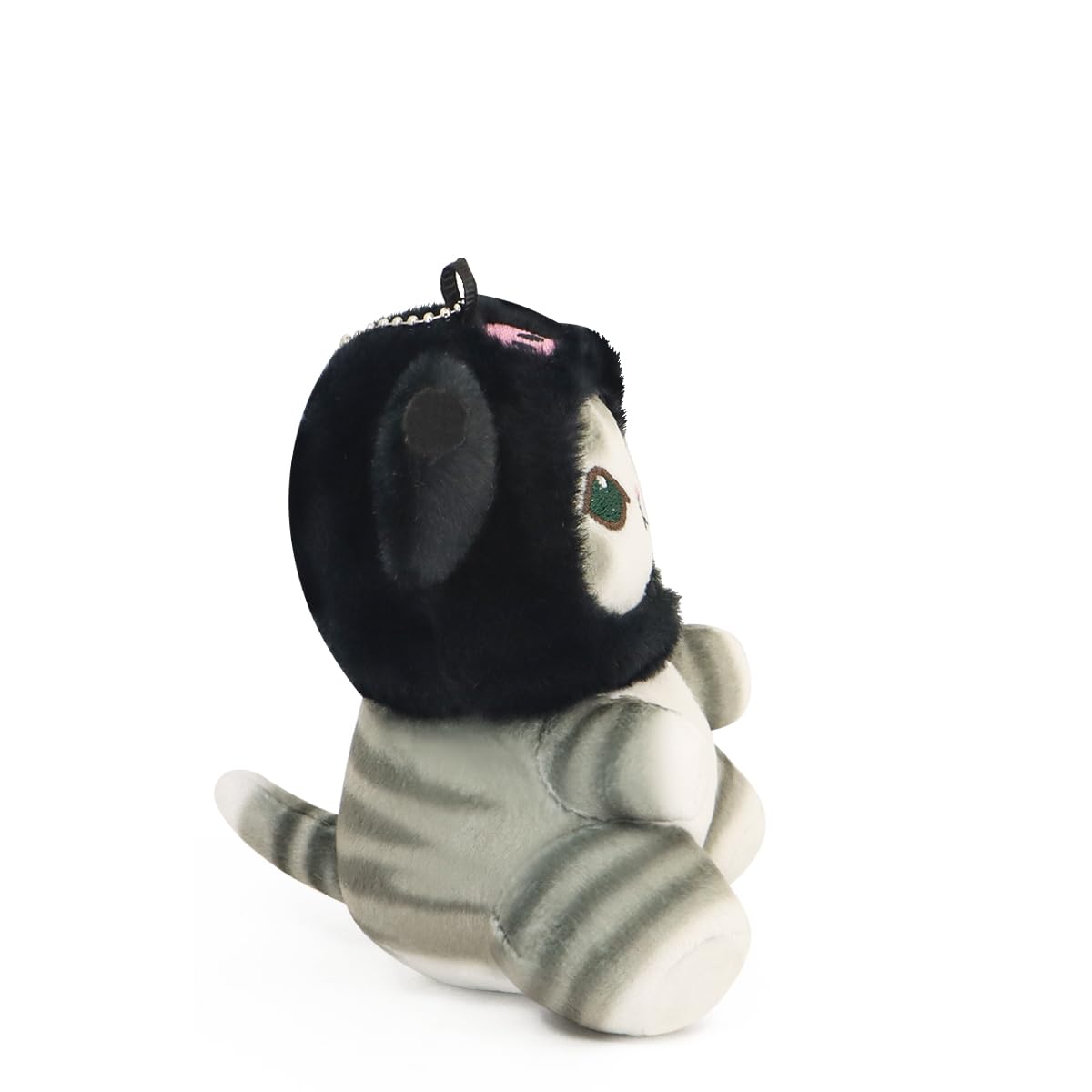 CNAANA Limited Edition Shark Cat Plush Keychain – Mini Bag Charm for Backpack & Purse, for Shark Cat Fans (Black)