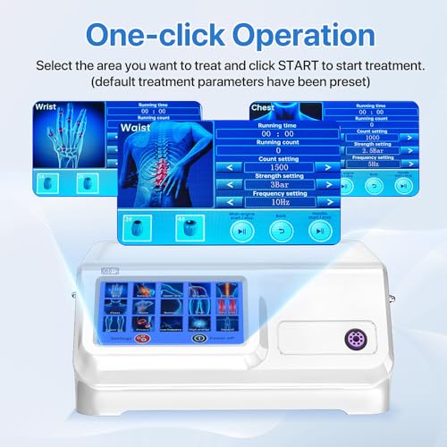 Kalecope 2026 upgraded Shockwave Therapy Machine Extracorporeal Physiotherapy Device for Pain Relief Deep Tissue Massager ...
