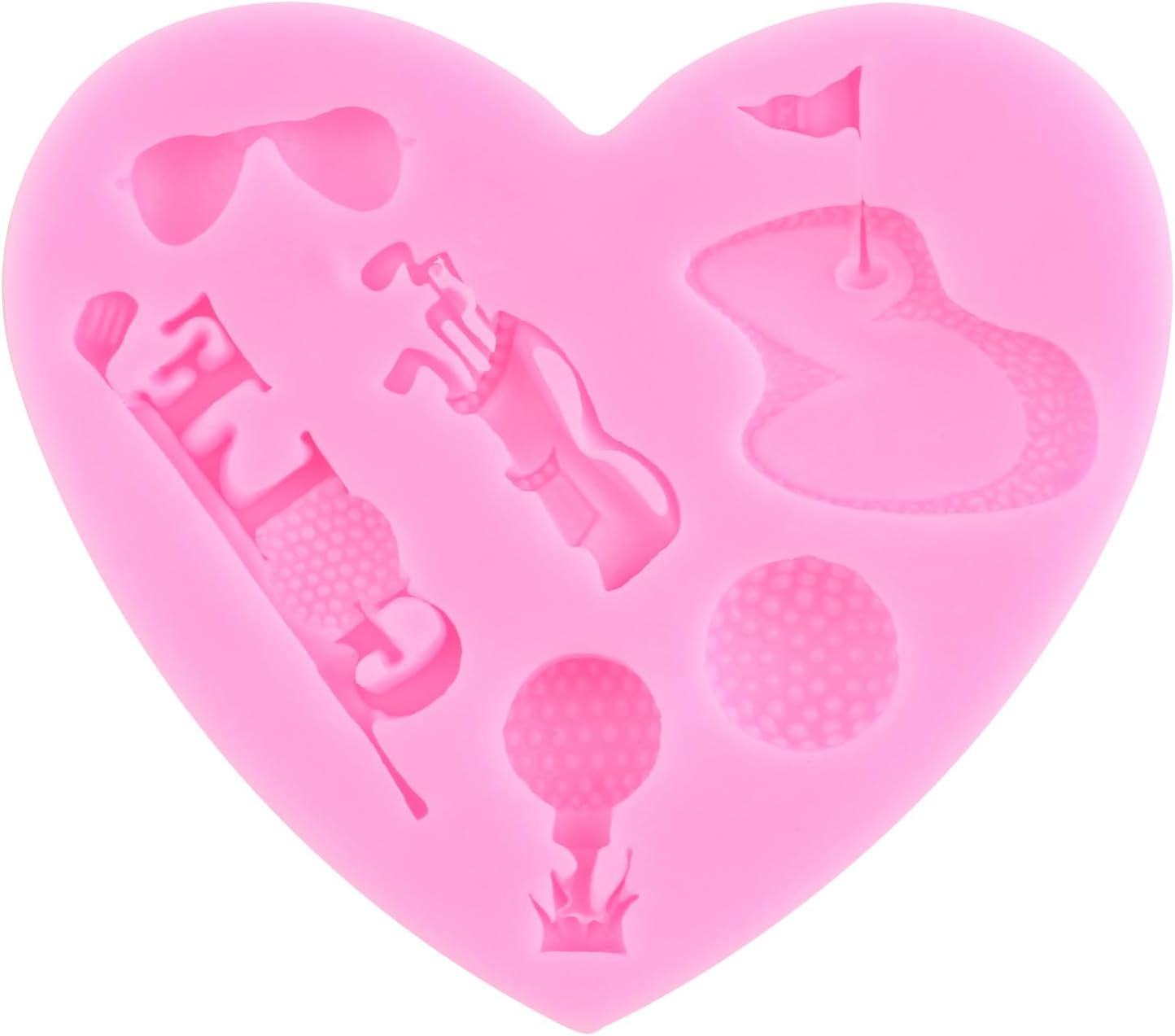 ZiXiang Ball Silicone Molds Football Baseball Rugby Golf Table Tennis Fondant Mold For Cake Decorating Cupcake Topper Chocolate Candy Polymer Clay Gum Paste Set Of 4