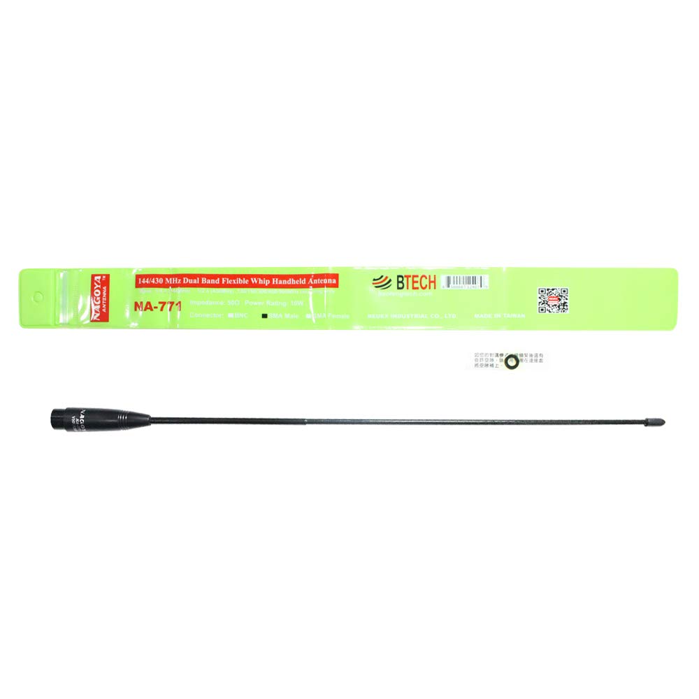 Nagoya Na-771 Sma-Male 15.6-Inch Whip Vhf/Uhf (144/430Mhz) Antenna For Yaesu, Vertex, Tyt, And Wouxun Radios
