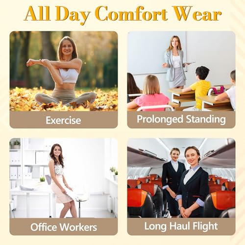 Myshear Medical Compression Tights Women, 20-30 mmHg Graduated Compression Pantyhose Men, Footless Compression Stockings, ...