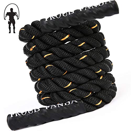 Heavy Jump Ropes for Fitness 2LB/3LB/5LB,Weighted Adult Skipping Rope Exercise Battle Ropes for Men & Women,Total Body Wor...