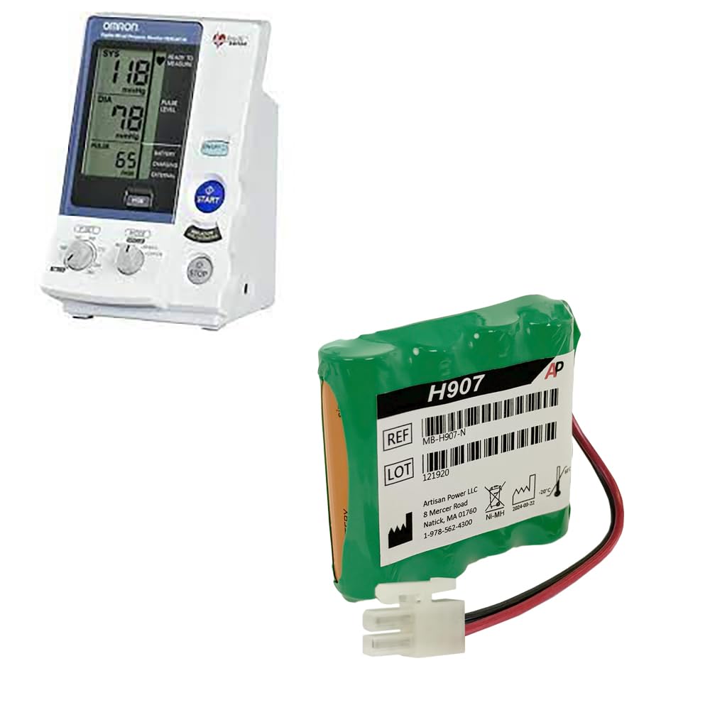 Replacement Battery for Omron HEM907 & HEM-907XL Blood Pressure Monitor | Replaces Battery Number 48H907N & HEM-907-PBAT0450