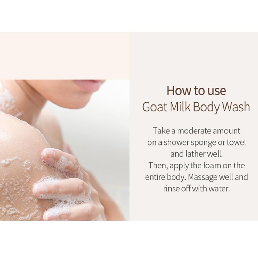 SHOWERMATE Goat Milk Body Wash Strawberry 27 fl oz / 800 ml (1 Pack)