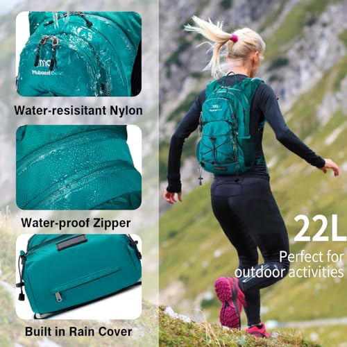 Insulated Hydration Backpack Pack with 2L Water Bladder Lightweight 22L Hiking Backpack Bag for Women Men Daypack for Hiki...