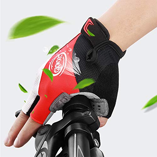 CXWXC Cycling Gloves for Men Women - Breathable Gel Road Mountain Bike Riding Gloves - Anti-Slip Bike Glove for Fitness Cy...