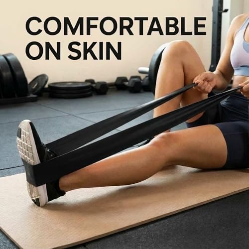 THORZA Full Body Workout Set - TPE Material Power Exercise Bands Without Latex, 7-Piece Complete Resistance Bands Set for ...
