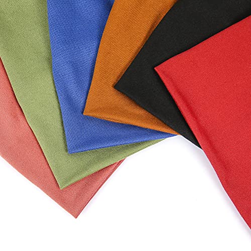 GiLi 6 Pack Wide Headbands for Women Non Slip Soft Elastic Hair Bands Yoga Running Sports Workout Gym Head Wraps, Knotted ...