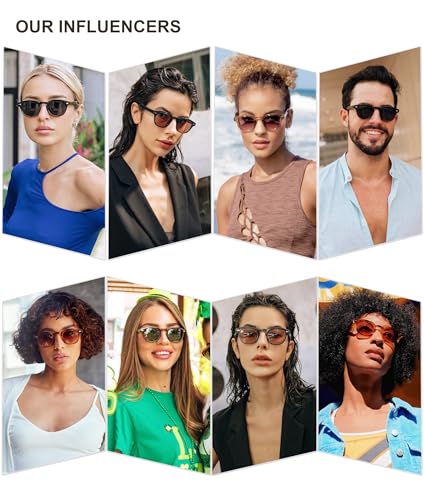 SOJOS Retro Small Round Sunglasses for Men Women Trendy Circle Style UV400 Lenses Unisex Sun Glasses SJ2251
