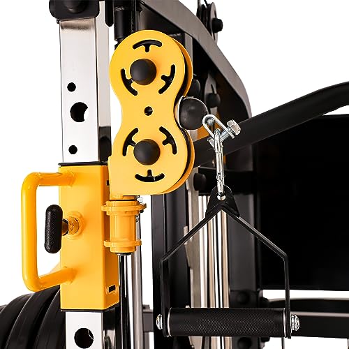 Altas Strength 3061B Smith Machine with Adjustable Lever Arms, 2:1 Pulley Ratio All-in-One Home Gym System, Commercial Gra...