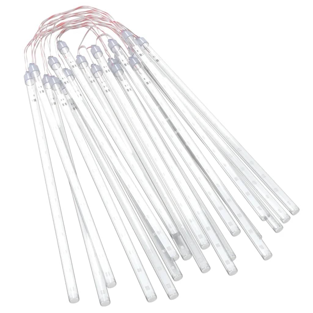 vidaXL Meteor Shower Lights - 20pcs 1-ft Blue SMD LED Tubes - Water-Resistant, Energy-Efficient for Indoor/Outdoor Use, Model 328553