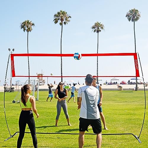 GoSports Soft Touch Recreational Volleyballs - Single or 6 Pack - Regulation Size for Indoor or Outdoor Play - Includes Ba...