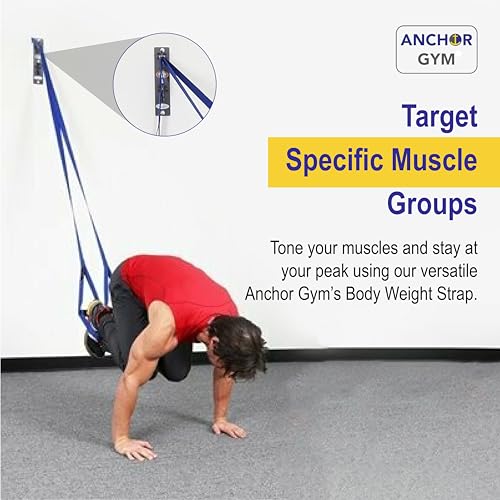 Anchor Gym Body Weight Resistance Straps - Adjustable Body Weight Training Straps, Stretching & Full-Body Training - Exerc...