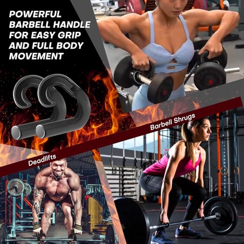 Rolitwils Neutral Grip Pull Up Handles - Heavy Duty Multi-Purpose Handles for Pull Ups & Deadlifts - Ergonomic Workout Han...