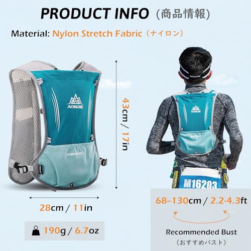 TRIWONDER Hydration Running Vest Backpack, Lightweight Water Pack for Men Women Hydration Backpack for Trail Race, Hiking,...