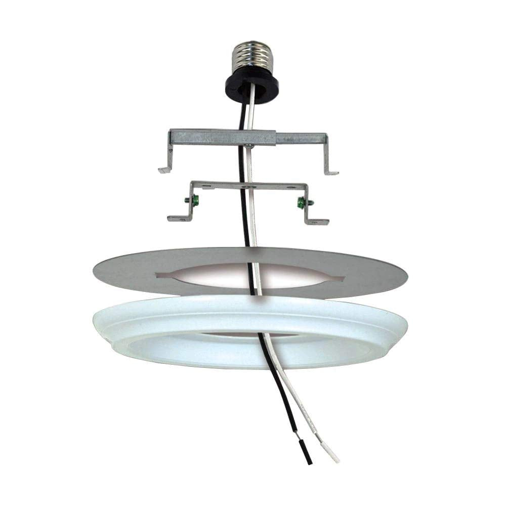 Ciata Recessed Can Light Conversion Kit to Pendant, Plastic, White Finish, 1 Pack