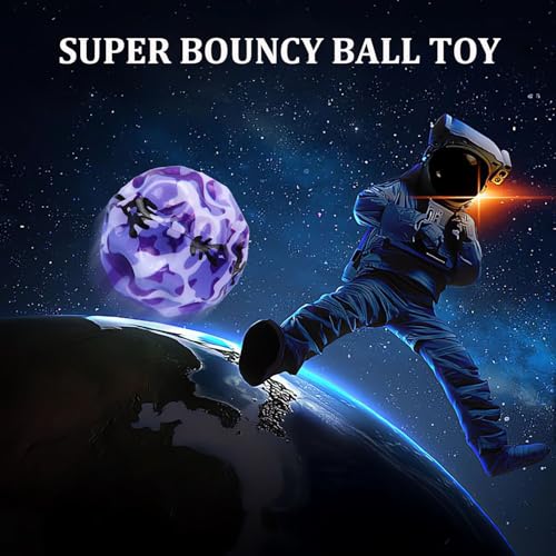 Tendry Moon Ball, Extreme High Bouncing Ball Moon Shape for Kids of All Ages, Improve Hand-Eye Coordination, Easy to Grip ...