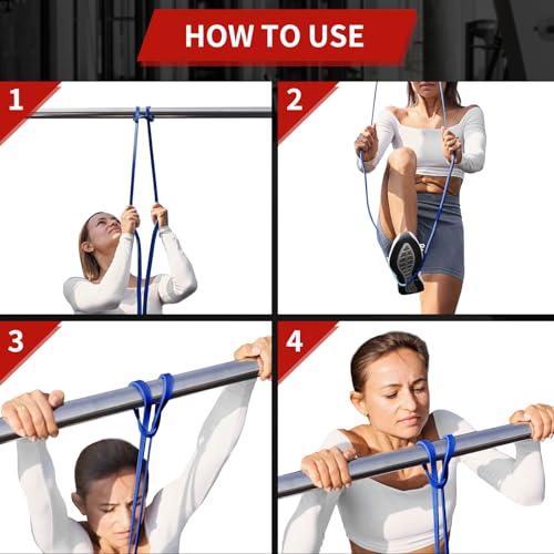 AUVIM Resistance Bands Set Pull Up Bands 3 Different Levels Fitness Exercise Bands for Men Women for Strength Training,Pil...
