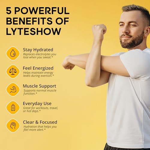 LyteShow - Electrolyte Drops for Rapid Rehydration + Digestion + Brain + Energy + Immunity | No Sugar | Trace Minerals | U...