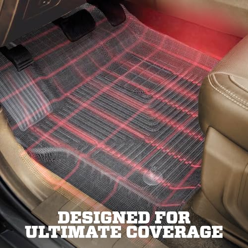 Husky Liners Weatherbeater Floor Mats | Fits 2017-2026 Ford F-250/F-350/F-450 SUPERCREW & SUPERCAB ONLY with Factory Carpe...