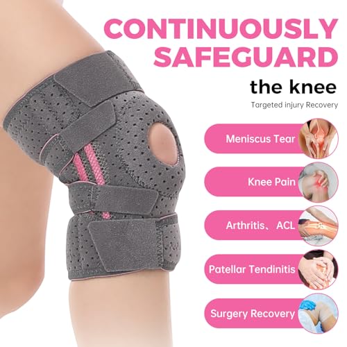 BIHEVN Knee Brace for Women - Adjustable Support for Arthritis, ACL Meniscus Tear & Knee Pain Relief or Injury Recovery - ...