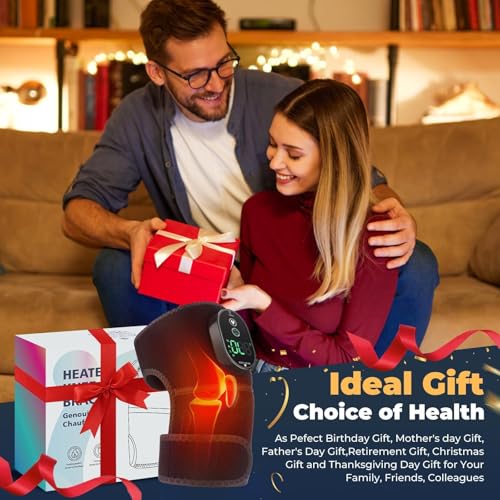 NORTHERN BROTHERS Knee Heating Pad to Keep Knee Warmers, Warm Heated Knee for Pain Relief, Portable Heated Knee Brace for ...