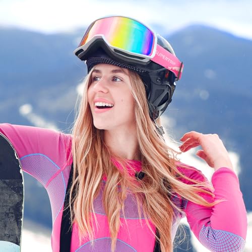 Supertrip Ski Goggles for Women Men, Anti-Fog UV Protection Snow Goggles Snowboard Goggles for Adult Youth