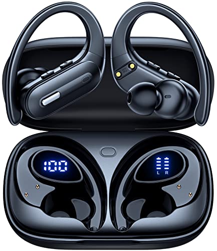 Active Noise Cancelling Wireless Earbuds Bluetooth Headphones 90 Hrs Playtime Ear Buds with Hi-Res Stereo Deep Bass Power ...