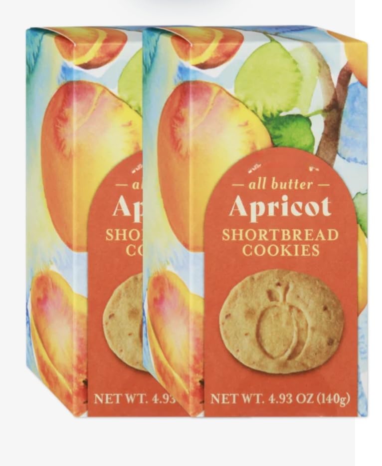 All Butter Apricot Shortbread Cookies Easter h 4.93oz pack of 2