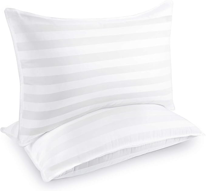 COZSINOOR Bed Pillows for Sleeping (2-Pack)- Hotel Quality Luxury Down Alternative Plush Pillow - Cooling Breathable Medium Premium Microfiber Cover for Side Back and Stomach Sleepers (King Size)