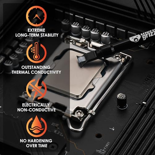 Thermal Grizzly Duronaut - 6 Gram - Enhanced Durability & High Performance Thermal Paste - for Maximum Thermal Conductivit...