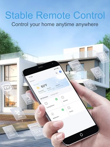 EIGHTREE Mini Smart Plug 5GHz Wi-Fi Compatible 15A, Smart Plugs That Work with Alexa & Google Home & SmartThings, Energy M...