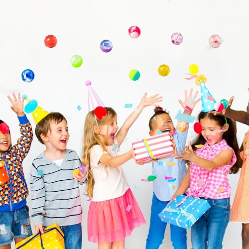 JOYIN 24 PCS Multistyle Bouncy Balls, 6 Styles 32mm Assorted Bouncy Balls Bulk with Storage Bag, Bounce Toys for Kids Part...