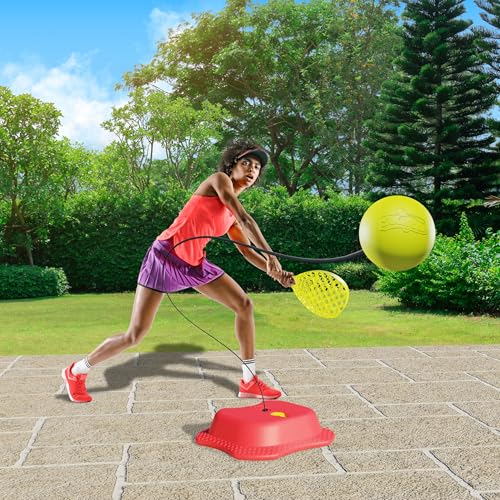 Swingball All Surface Tetherball Tennis Set – Portable Outdoor Game for Kids & Adults – Includes Paddles & Ball – Backyar...