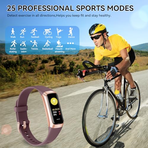 APPBYER Fitness Tracker with 24/7 Heart Rate, Blood Oxygen Blood Pressure Sleep Monitor, Activity Trackers 6 ATM Waterproo...
