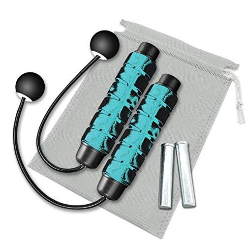 Redify Weighted Cordless Jump Rope for Fitness[Suitable for Different Ages and Levels] Ropeless Jump Rope for Boxing MMA W...