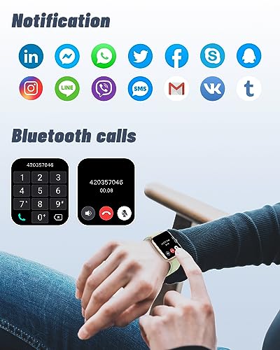 GRV Smart Watch for iOS and Android Phones (Answer/Make Calls), Watches for Men Women IP68 Waterproof Smartwatch Fitness T...