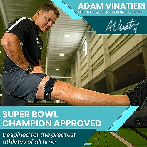 Vive IT Band Strap - Iliotibial Band Compression Wrap - Outside of Knee Pain, Hip, Thigh & ITB Syndrome Support - Neoprene...