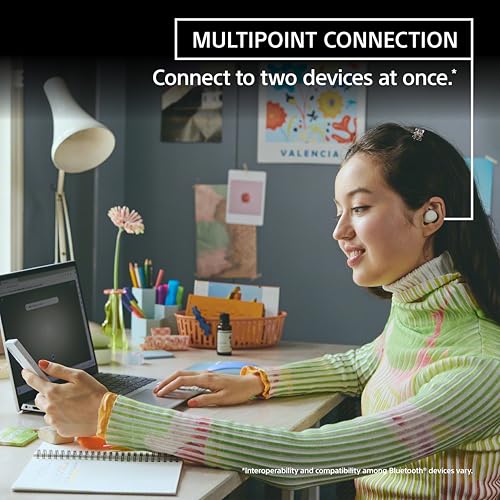 Sony WF-C510 Truly Wireless in-Ear Bluetooth Earbud Headphones with up to 22-Hour Battery, Multipoint-Connection, Mic and ...