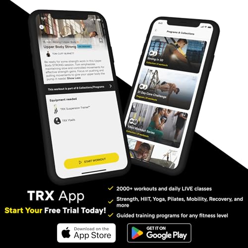 TRX All-In-One Home Gym System – Complete Suspension Training Kit for Strength Training, HIIT & Full-Body Workouts at Home...