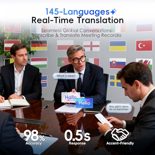 GetD AI Glasses for Men & Women, Smart Glasses Powered by ChatGPT with 145-Language Translation,Bluetooth 5.4 Glasses, Pol...