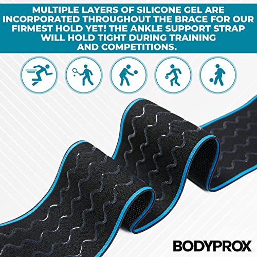 Bodyprox Ankle Support Brace 2 Pack, Adjustable Compression Ankle Braces for Sports Protection, One Size Fits Most for Men...