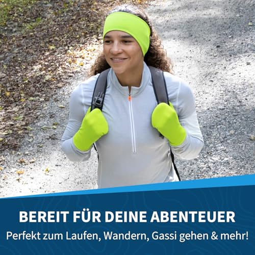 TrailHeads Women’s Fingerless Mittens - Lightweight Convertible Running Mitten