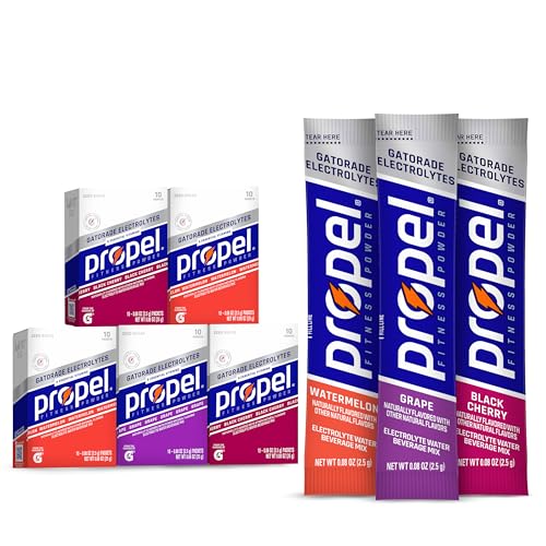 Propel Electrolyte Enhanced Water Drink Mix Powder Packets, 3 Flavor Variety Pack, Zero Calorie & Zero Sugar Hydration wit...