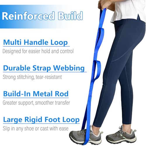42 Inch Leg Lifter, Leg Lifter After Hip Replacement, Leg Lifter for After Knee Surgery, Leg Lifter Strap Rigid with Multi...