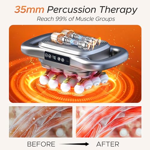 16 Head Massage Gun Deep Tissue - 2026 Upgrade 16-Drive Back Muscle Massager with Adjustable 9 Modes & 9 Levels, Quiet Per...